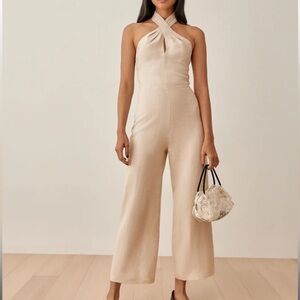 Reformation Adele Linen Jumpsuit